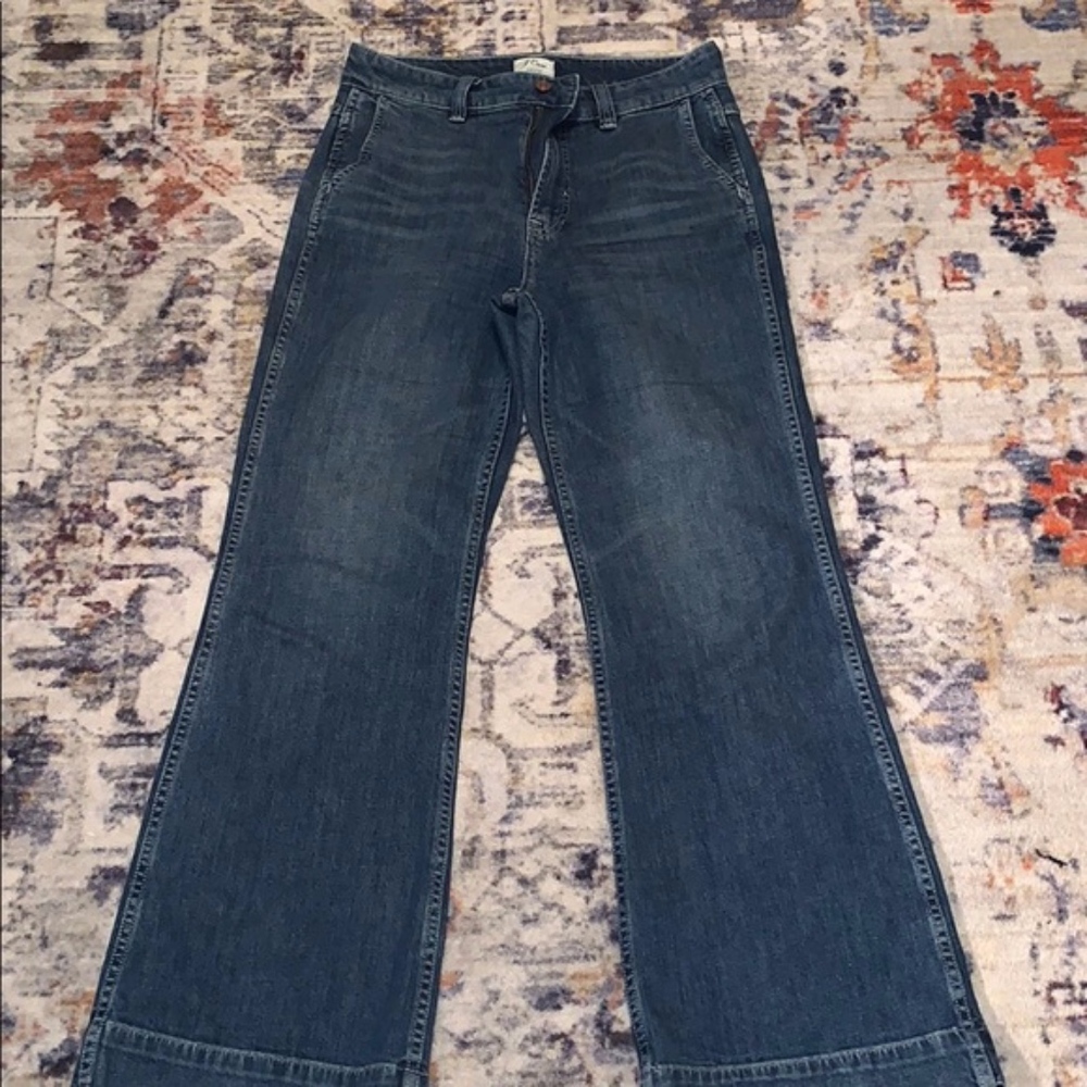 JCrew Wide-leg trouser Jean in Tahoe wash